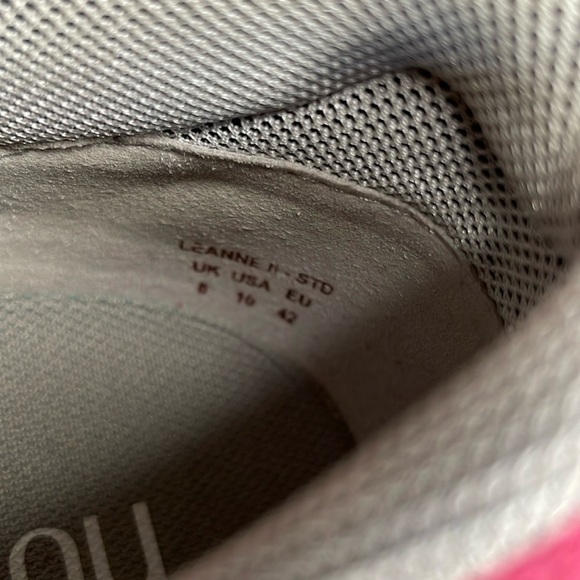 HÖTTER Women’s Pink Suede Low Top Sneakers US10 Made in England Preppy - Picture 6 of 10